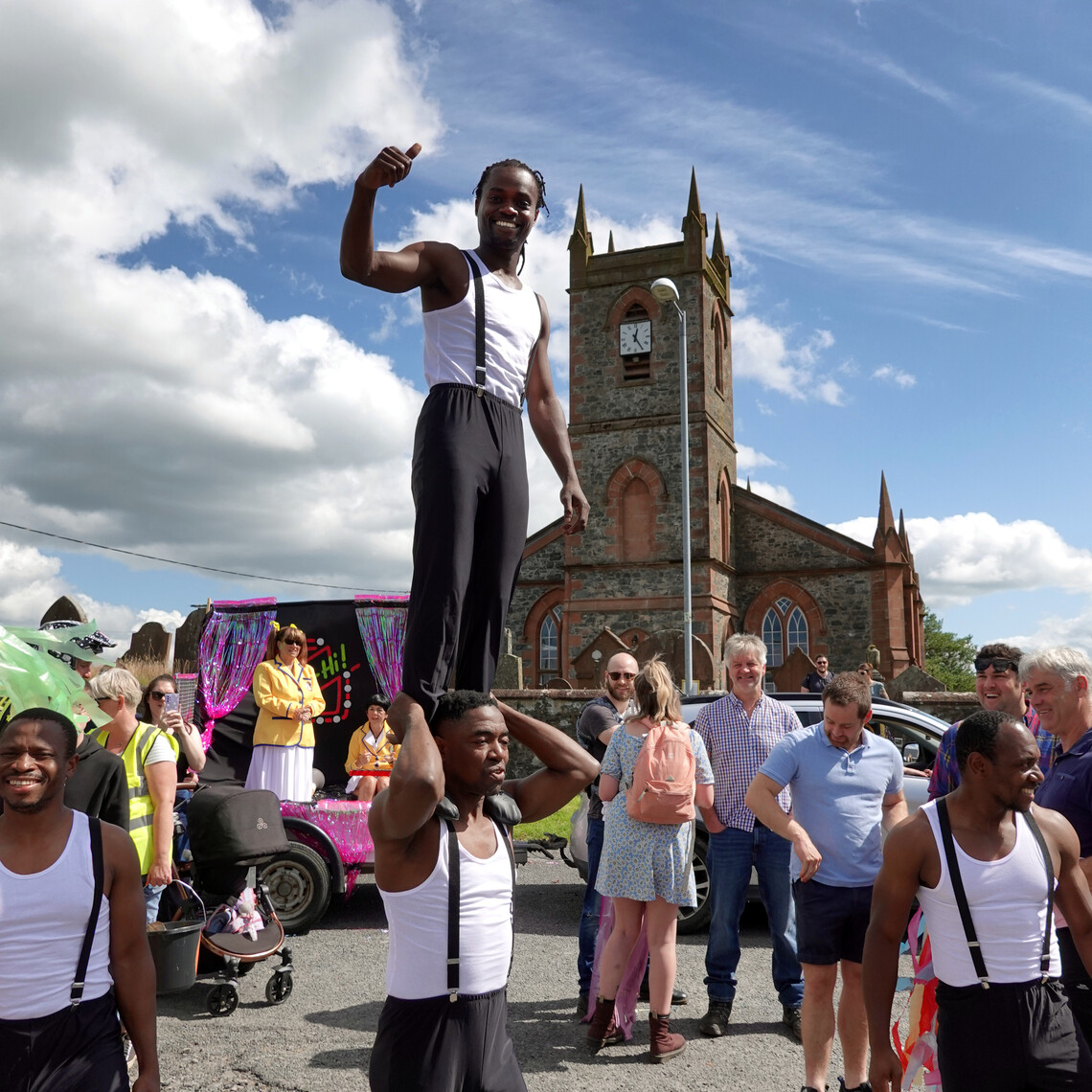Tanzanian Acrobats at Dunscore Gala